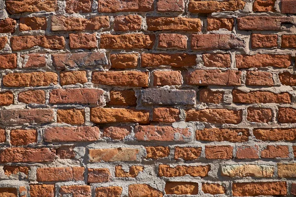 Texture Vieux Mur Briques Vieille Maçonnerie Briques Rouges Fond Brique — Photo