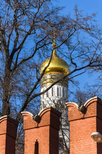 Іван Великий Дзвіниця Стіною Кремля — стокове фото