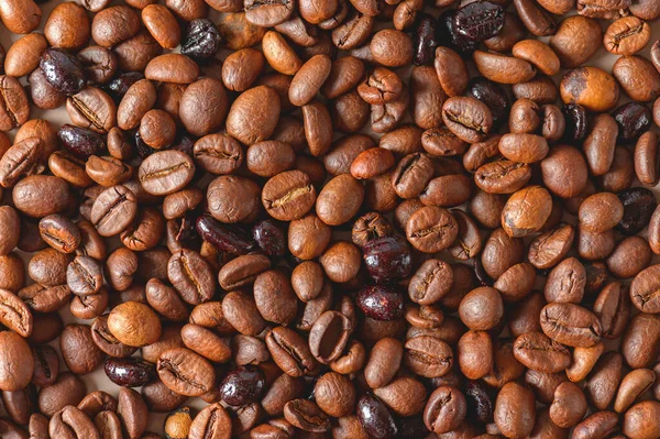 Coffee Beans Texture High Quality Background Roasted Coffee Beans Mixture — Stock Photo, Image