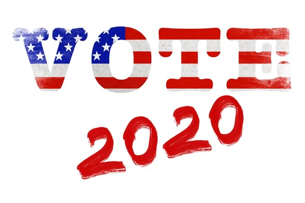 Día Las Elecciones Cartel Campaña Para Una Votación Votación 2020 — Foto de Stock