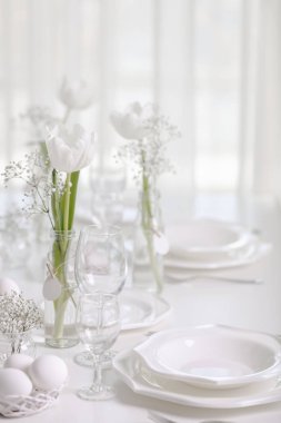 Mutlu Paskalyalar! w ile Paskalya tablosunun dekorasyon ve tablo ayarları