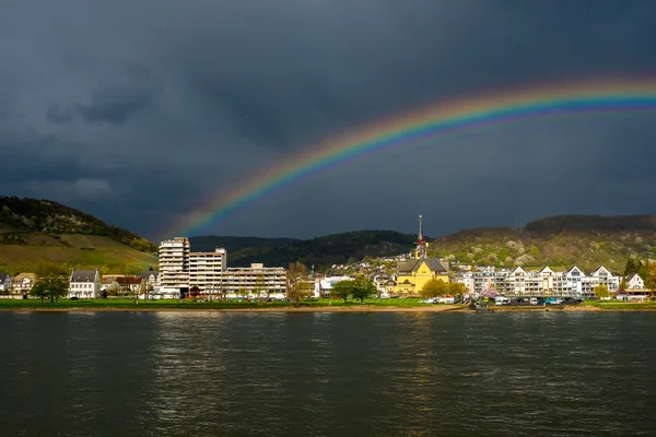 Веселка над Hoesseringen — стокове фото