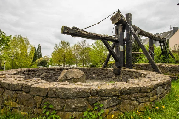 Historic Winch of slate mining — Stock Photo, Image