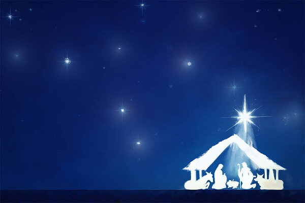 Christmas night in Bethlehem 