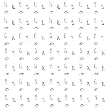 Dinozor desen siyah beyaz