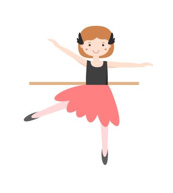 Küçük balerin vektör Illustraion