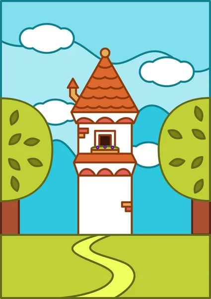 Фонові Ілюстрації Tower — стоковий вектор