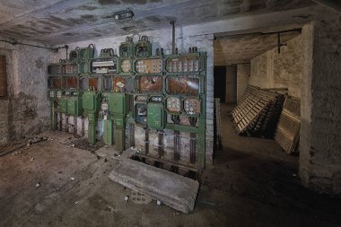 Abandoned sanatorium GI diet clipart