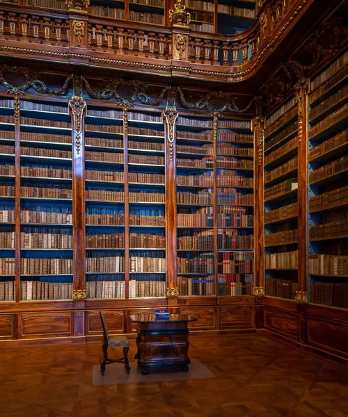 Biblioteca Del Monasterio Premonstratense Strahov Una Las Bibliotecas Históricas Más Imagen De Stock