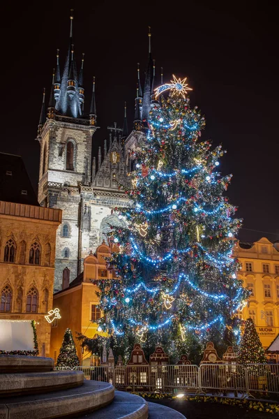 Vánoční Centrum Prahy Česká Republika — Stock fotografie