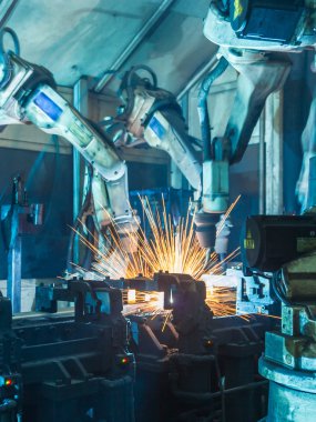 Hareket kaynak robotları.