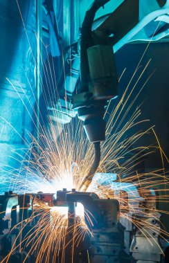 Otomotiv endüstriyel robot kaynak