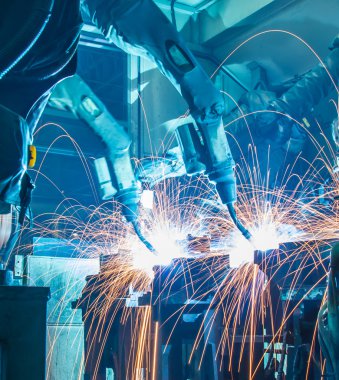 Otomotiv endüstriyel robot kaynak