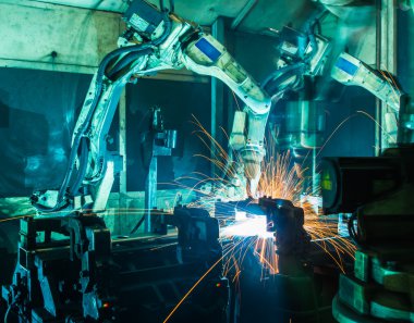 Otomotiv endüstriyel robot kaynak