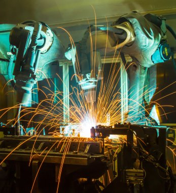  Hareket kaynak robotları.