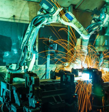 Hareket kaynak robotları.