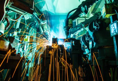 Otomotiv endüstriyel robot kaynak