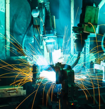  Hareket kaynak robotları.