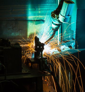 Otomotiv endüstriyel robot kaynak