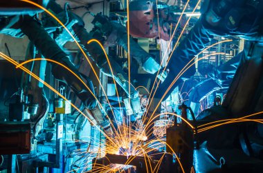 Otomotiv endüstriyel robot kaynak