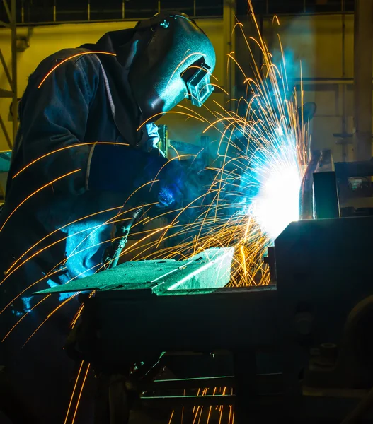 Soldador Peça automotiva industrial — Fotografia de Stock