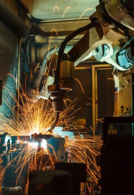 Otomotiv endüstriyel robot kaynak