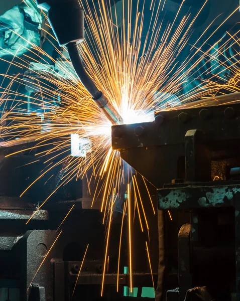 Robot welding industrial — Φωτογραφία Αρχείου