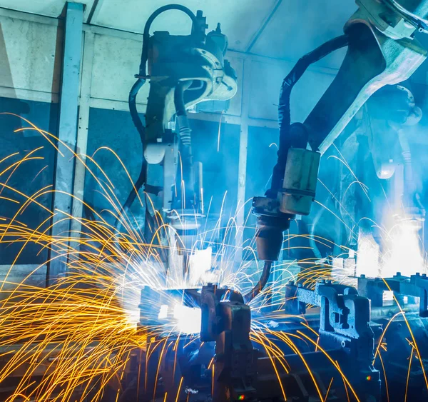 welding robot in Industrial automotive