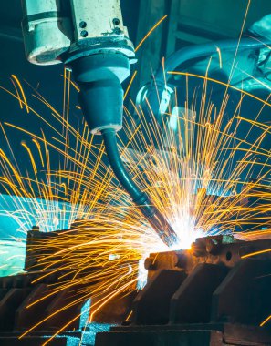 Otomotiv endüstriyel robot kaynak