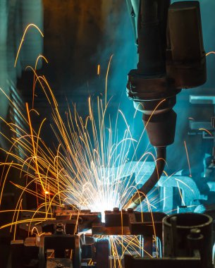 Otomotiv endüstriyel robot kaynak