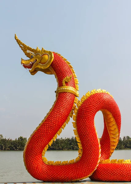 Patung naga. gaya thai — Stok Foto