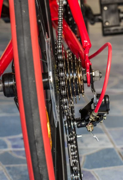 bike gear and wheel with chain