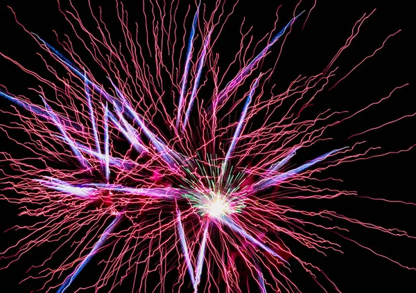 Colorful Fireworks light up the sky with display