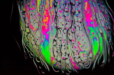 Güzel renkler sabun, kabarcık oluşturulan