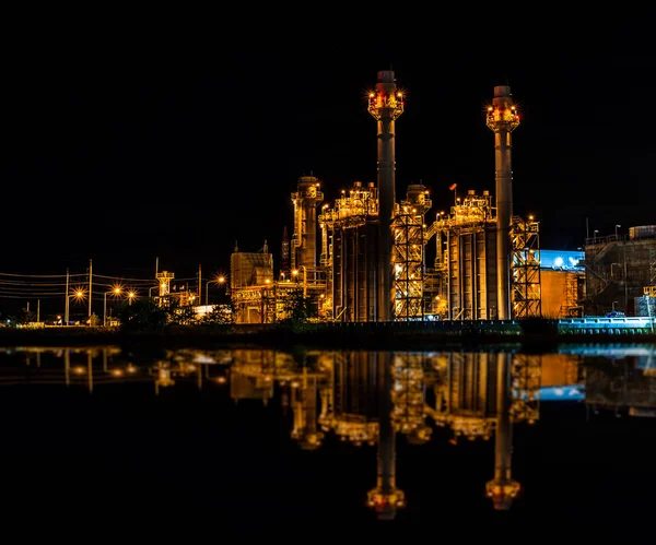 Ενέργεια, βιομηχανία, εργοστάσιο ηλεκτρικής ενέργειας, αερίου πετροχημικών — Φωτογραφία Αρχείου