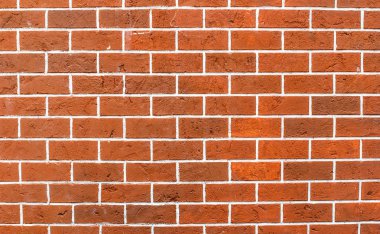 Kırmızı tuğla duvar. arka plan