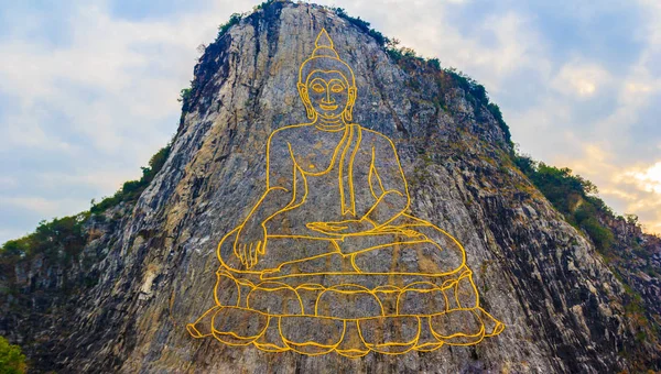 Будда Горе Городе Паттайя Провинция Чонбури Таиланд — стоковое фото
