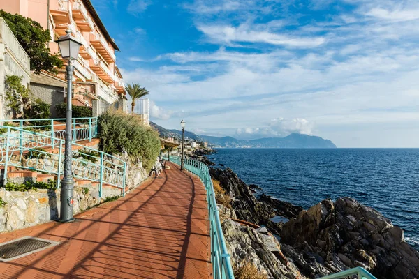 Anita Garibaldi walk Genova Nervi Italy — Stock Photo, Image