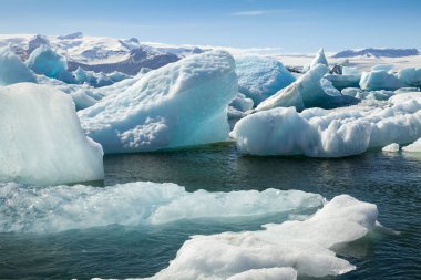 İzlanda jokulsarlon buzdağları