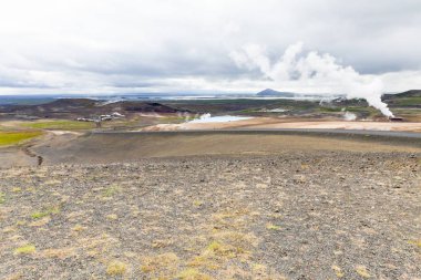Krafla alan yakın göl Mvatn başlar.