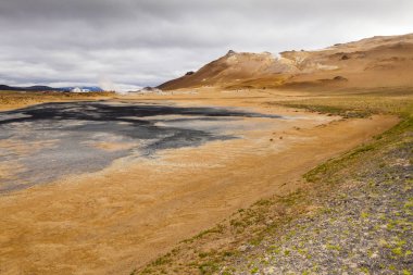 Krafla volkanik alan İzlanda