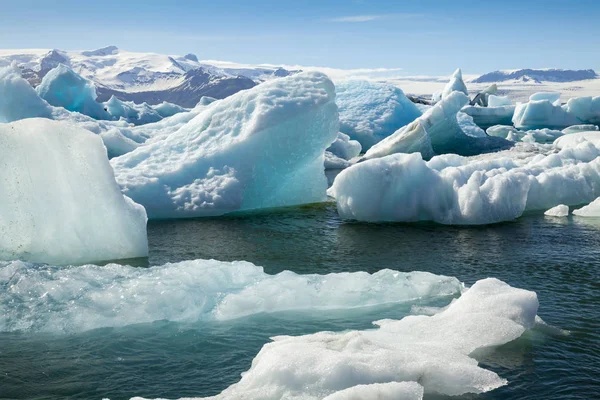 Ισλανδία Γιόκουλσάρλον παγόβουνα — Φωτογραφία Αρχείου