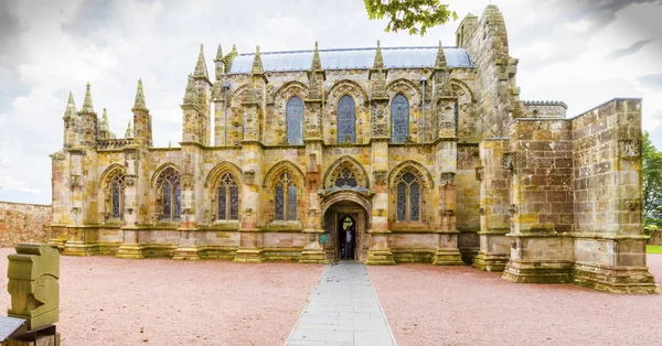 Rosslyin chaple Scotland entrance full version — Stock Photo, Image