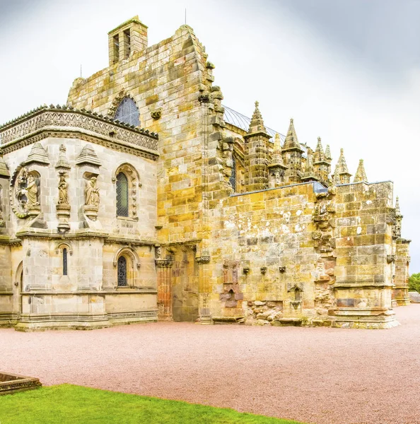 Rosslyn chapel lateal view Scotland — Stock Photo, Image