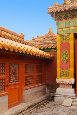 Yasak Şehir Pekin Yaz güneşte ile şehir içi görünümünü