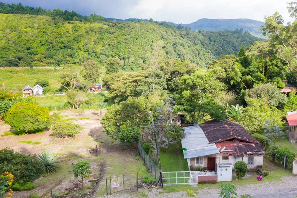 Eylül ayında Boquete Chiriquí eyaletinin panama havadan görünümü — Stok fotoğraf