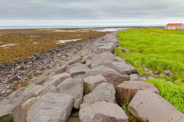 Gardur beach island reykjanes halbinsel — Stockfoto