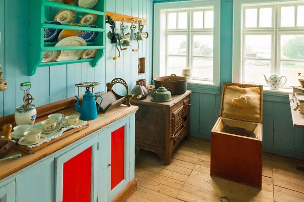 Σπίτι κουζίνα στο skogar Μουσείο της Ισλανδίας — Φωτογραφία Αρχείου
