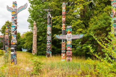 renkli Hint totem stanley clark park vancouver