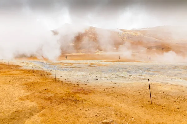 Seltun hot springs and geothermal zone in Iceland — Stock Photo, Image